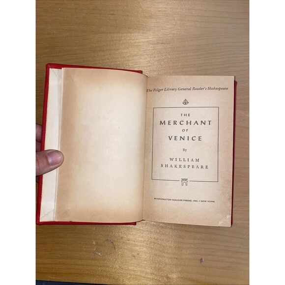 William Shakespeare The Merchant of Venice 1957 Hardcover Red Library Book - Picture 1 of 8